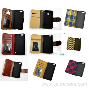 Factory wholesale fashion leather flip wallet phone bag